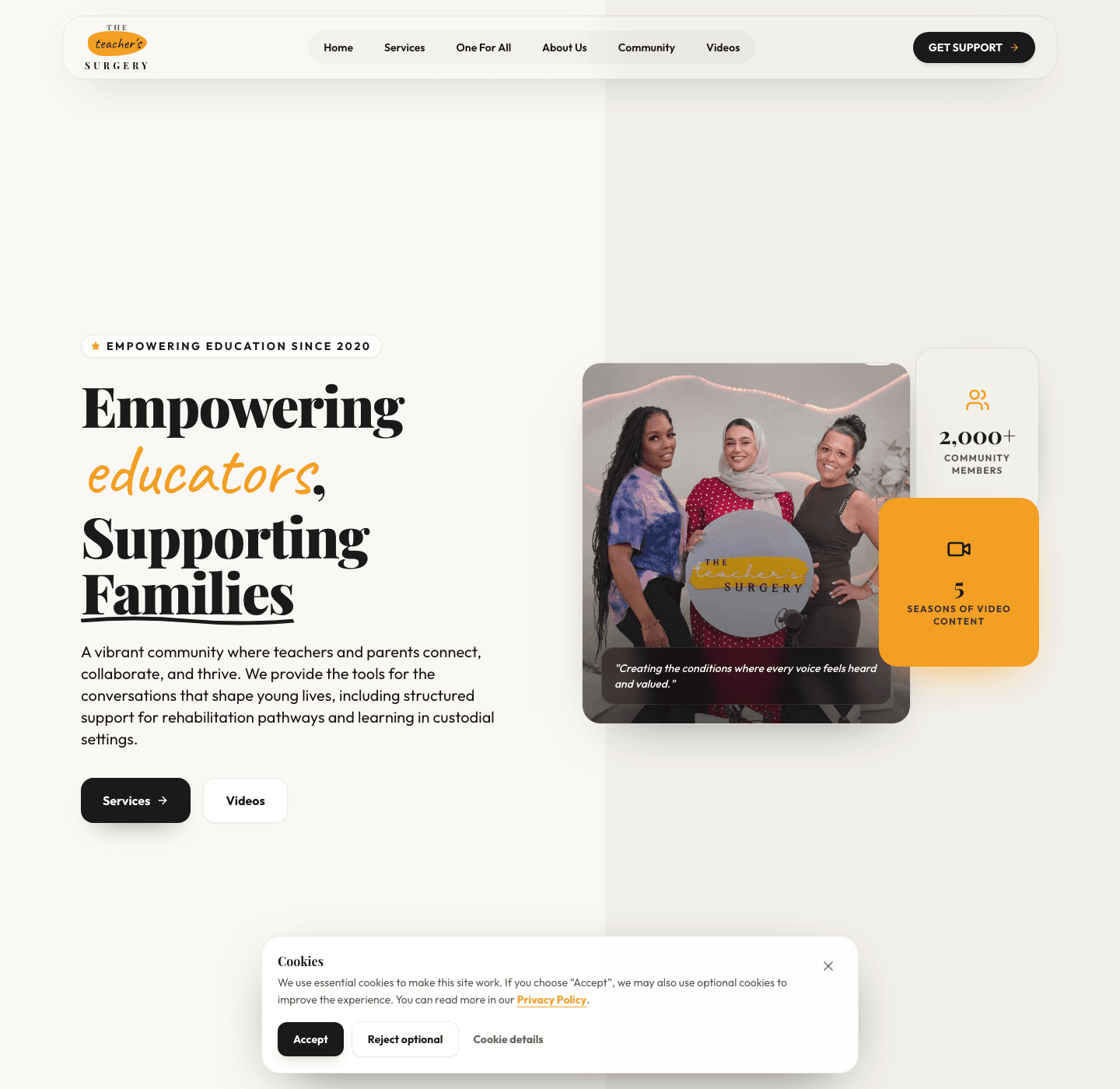 The Teacher's Surgery website case study